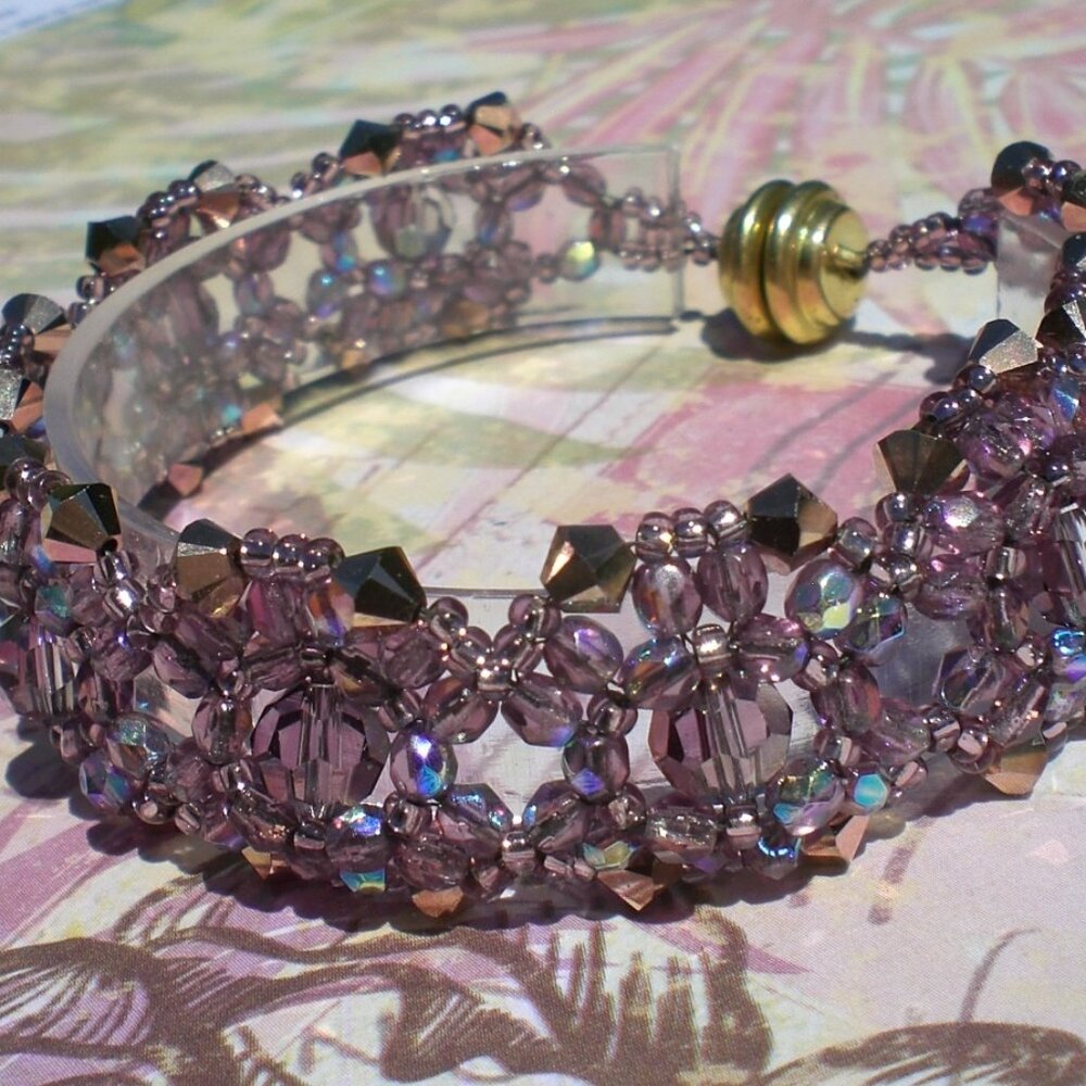 Bistro Bracelet, Hand beaded, Couture